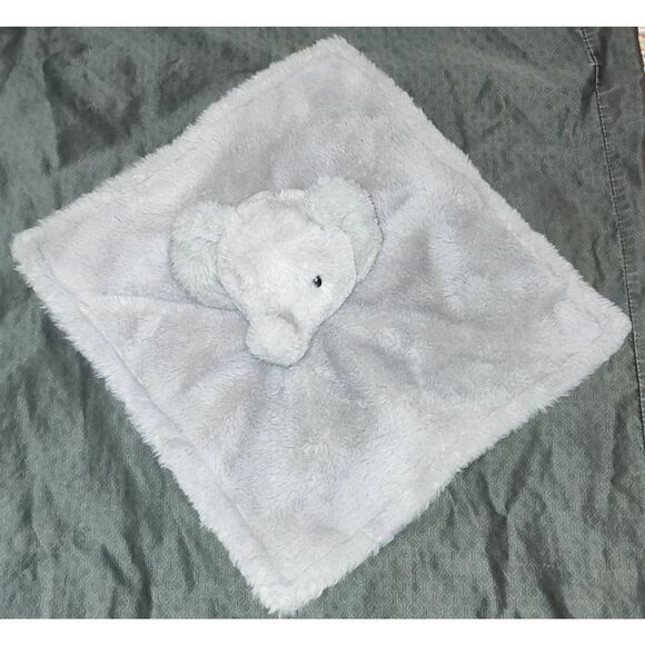 Kellytoy Lovey Elephant Rattle Security Blanket K. Luxe Baby - Picture 1 of 4